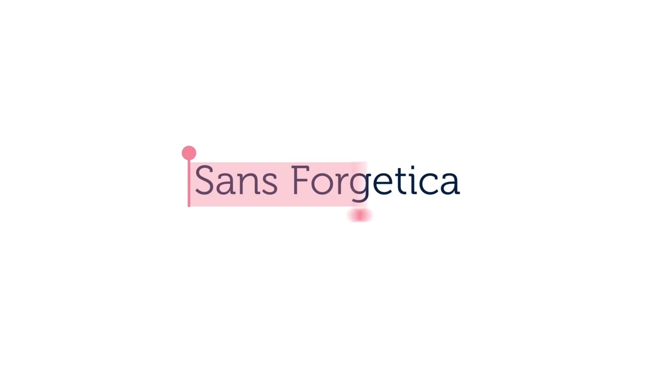 Sans Forgetica project still