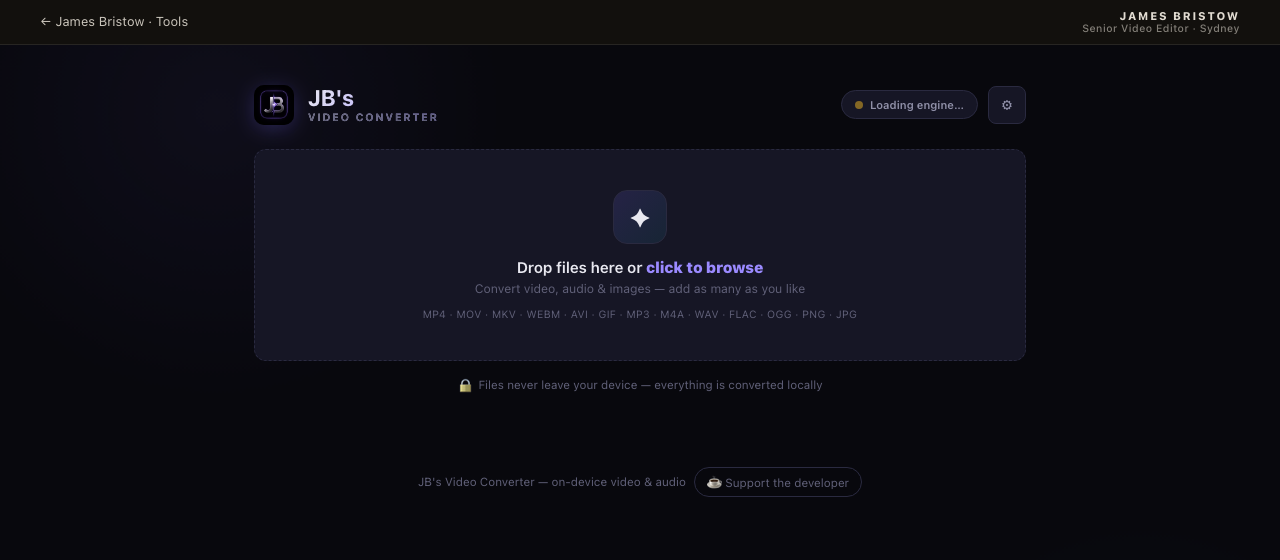 JB's Video Converter interface
